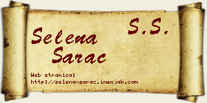 Selena Šarac vizit kartica